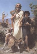Homer and His Guide (mk26) Adolphe William Bouguereau